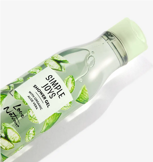 Simple Joys Shower Gel with Organic Aloe Vera Love Nature