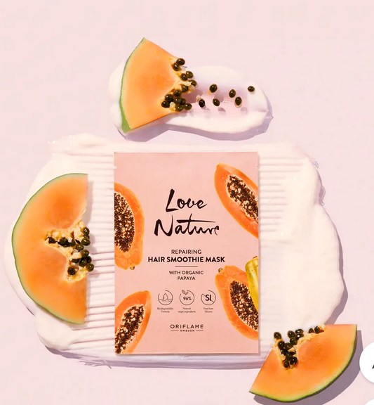 Repairing Hair Smoothie Mask with Organic Papaya