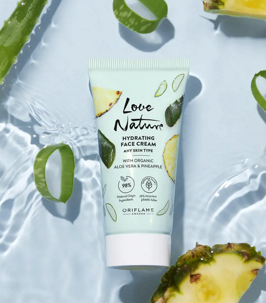 Hydrating Face Cream with Organic Aloe Vera & Pineapple