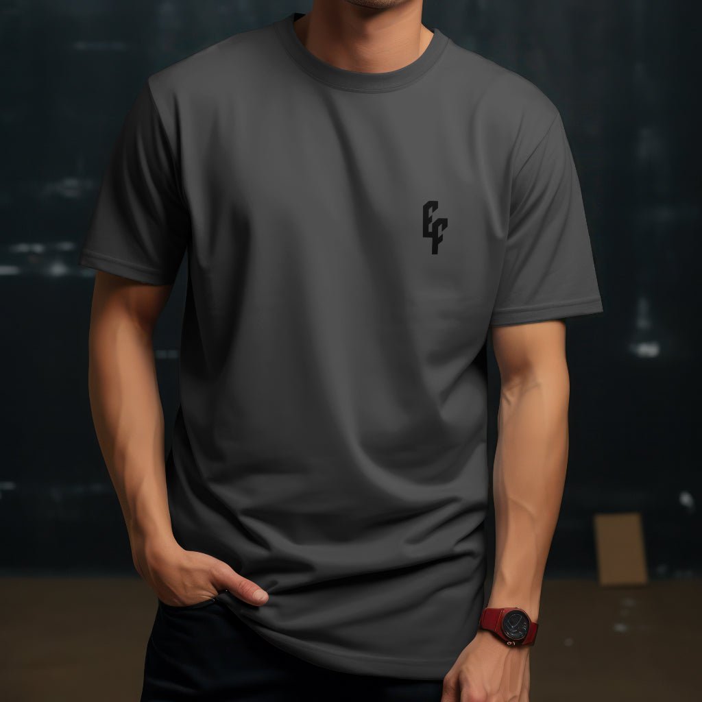 T - SHIRT PLAIN GRIJS ELITE FASHION - Elite Fashion