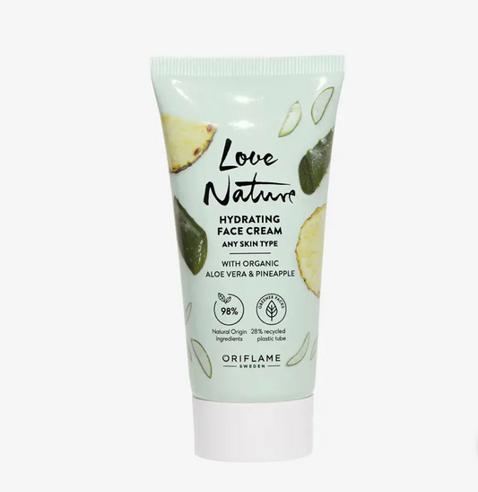 Hydrating Face Cream with Organic Aloe Vera & Pineapple