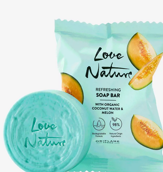 Refreshing Soap Bar with Organic Coconut Water & Melon