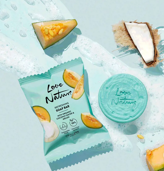 Refreshing Soap Bar with Organic Coconut Water & Melon