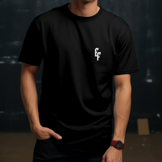 T - SHIRT ZWART ELITE FASHION - Elite Fashion
